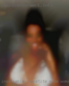 Insatiable  appetite nude woman for food.